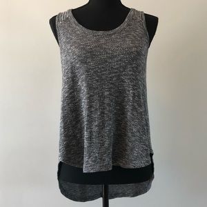 Women’s Elodie Gray 100% Rayon Hi Low Tank top size S